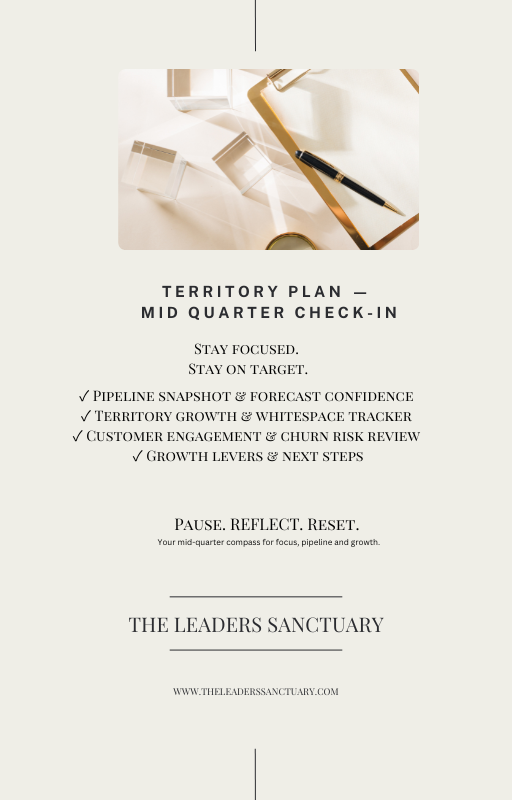 Territory Plan — Mid Quarter Check-In